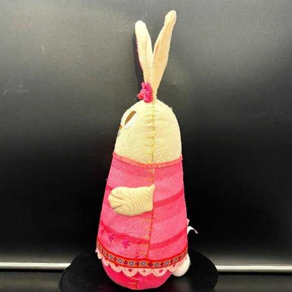 Vintage 2016 Target Stuffed Pink Bunny Rabbit Easter Decor 13" - Picture 4 of 7